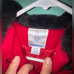 London fog girls red coat
